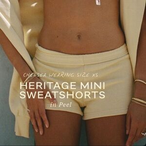 Parke mini heritage terry sweat shorts peel